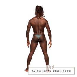 Male Power Magnificence Stringi Micro V z metalowymi detalami SM czarne S/M Male Power