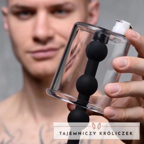 XR Brands Pompka intymna z silikonowymi kulkami, system podciśnienia XR Brands