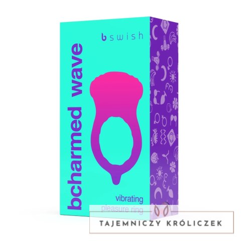 B Swish Bcharmed Basic Wave Orchid - Pierścień z wibracją, silikonowy B Swish