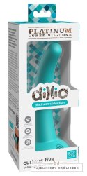 Dillio Platinum Curious Five silikonowy model zakrzywiony 14,6cm turkus Dillio Platinum