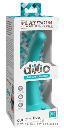 Dillio Platinum Curious Five silikonowy model zakrzywiony 14,6cm turkus Dillio Platinum