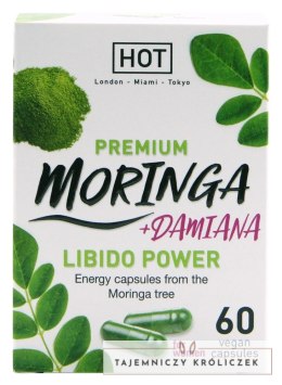 HOT BIO Moringa Libido Caps 60 kapsułek - suplement dla kobiet, wegański HOT