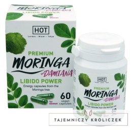 HOT BIO Moringa Libido Caps 60 kapsułek - suplement dla kobiet, wegański HOT