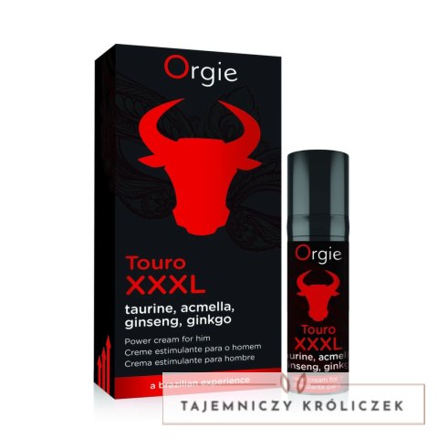 Orgie Touro XXXL Krem do pielęgnacji intymnej dla mężczyzn 15 ml Orgie