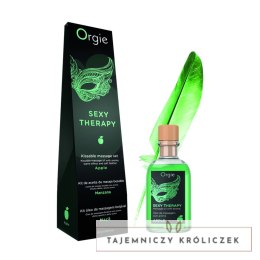Orgie Zestaw do masażu ust Apple 100ml z olejkiem i piorkiem Orgie