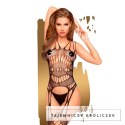 Penthouse Fatal Look czarne bodystocking z wzorem S-L Penthouse