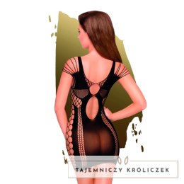 Penthouse Juicy Poison czarna sukienka z siateczki S-L z wycięciami Penthouse