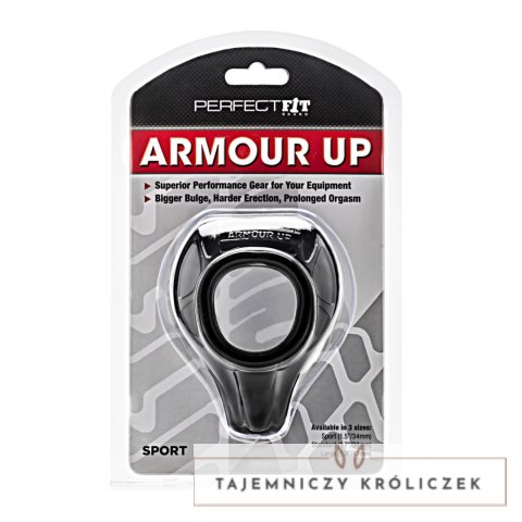 Perfect Fit Armour Up Sport Black pierścień anatomiczny czarny 38mm Perfect Fit