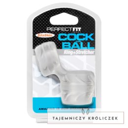 Perfect Fit SilaSkin podwojny pierścień intymny Clear przezroczysty Perfect Fit