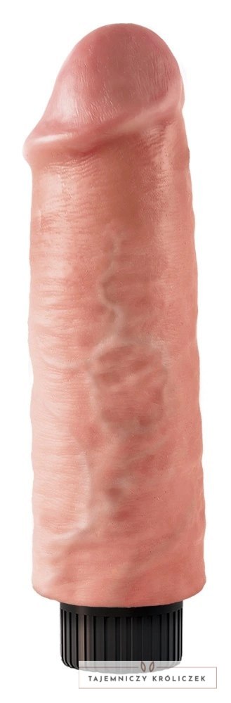 Pipedream King Cock 20 cm Model z Przyssawką Jasny Beżowy PVC King Cock