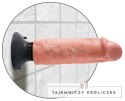 Pipedream King Cock 20 cm Model z Przyssawką Jasny Beżowy PVC King Cock