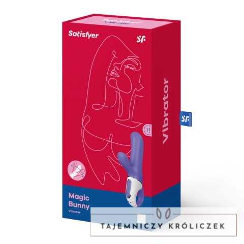 Satisfyer Magic Bunny - silikonowy model dwusilnikowy, wodoodporny IPX7 Satisfyer