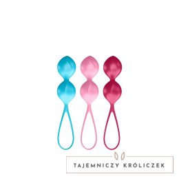 Satisfyer V Balls Training Set - zestaw silikonowy, 3 rozmiary, fioletowy Satisfyer