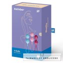 Satisfyer V Balls Training Set - zestaw silikonowy, 3 rozmiary, fioletowy Satisfyer