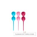 Satisfyer V Balls Training Set - zestaw silikonowy, 3 rozmiary, fioletowy Satisfyer