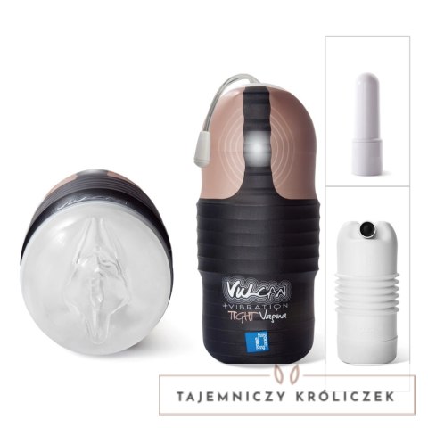 Vulcan Intimate System z wibracją, 15 cm, przezroczysty, elastyczny Vulcan