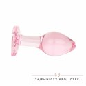 Anal Collection Szklany Korek Intymny Medium 8,3 cm Rożowy Sercowy Bazowy Easytoys Anal Collection
