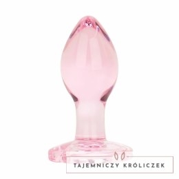 Anal Collection Szklany Korek Intymny Small 7 cm Rożowy Sercowe Zakończenie Easytoys Anal Collection