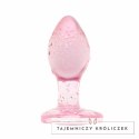 Anal Collection Szklany Korek Intymny Small 7 cm Rożowy Sercowe Zakończenie Easytoys Anal Collection