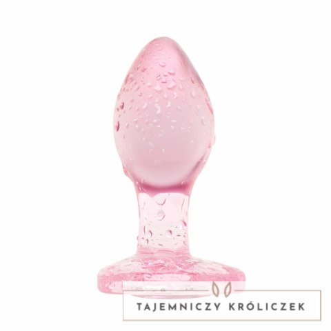 Anal Collection Szklany Korek Intymny Small 7 cm Rożowy Sercowe Zakończenie Easytoys Anal Collection