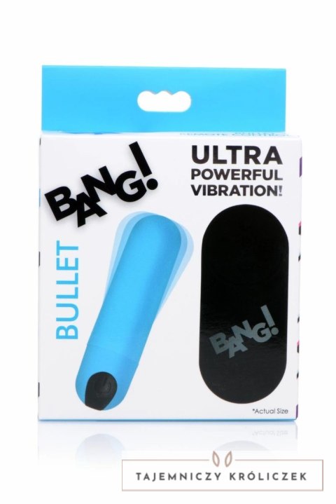 Bang! Bullet Vibrator Blue - Model z pilotem, wodoodporny, kompaktowy XR Brands