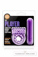 Blush Play With Me The Player - Podwojna Wibrująca Opaska Intymna, czarna Blush