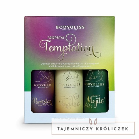 BodyGliss Travel Edition 3x50ml Zestaw Lubrykantow Tropikalnych BodyGliss