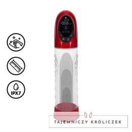 CyberPulse Automatyczna Pompa Wodoodporna Metaliczna Czerwień 13 Trybow Pumped by Shots