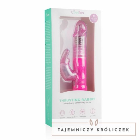 EasyToys Rabbit Pink - Wielofunkcyjny Model Z Systemem Ruchu Posuwistego Easytoys Vibe Collection