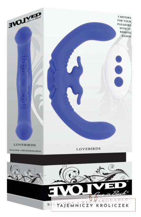 Evolved Lovebirds Intymny Wibrator Dwustronny Silikonowy USB 10 Trybow Evolved