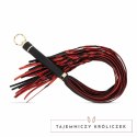 Fetish Collection Flogger 64 cm czerwono-czarny z rączką PU Easytoys Fetish Collection