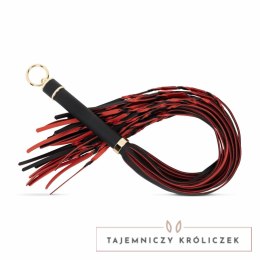 Fetish Collection Flogger 64 cm czerwono-czarny z rączką PU Easytoys Fetish Collection