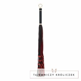 Fetish Collection Flogger 64 cm czerwono-czarny z rączką PU Easytoys Fetish Collection