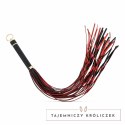 Fetish Collection Flogger 64 cm czerwono-czarny z rączką PU Easytoys Fetish Collection