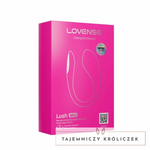 Lovense Lush Mini - bezprzewodowy system intymny, silikonowy, rożowy Lovense