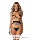 Obsessive Premisis Black - Pas Harness z Regulacją i Łańcuszkiem S/M/L Obsessive