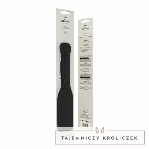 Ouch! Paddle Czarna z Ekoskory - Wytrzymały Model z Wygodnym Uchwytom Bedroom Fantasies