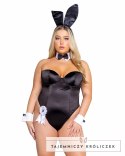 Playboy Classic Bunny Set Black - Zestaw Glamour z Gorsetem i Akcesoriami L Playboy Lingerie
