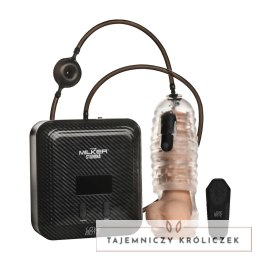XR Brands El Milker Stamina - Automatyczny system z funkcją ssania i wibracji, transparentny XR Brands