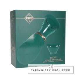 Shots Boost - Zestaw pompujący z funkcją ssania, zielony Forest Green Pumped by Shots