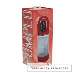Shots TechnoThrust Automatyczna Pompa Intymna Metaliczna Czerwień Pumped by Shots