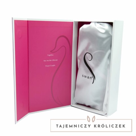 Swan Wand Pink - Wibrujący masażer z dwoma silnikami, silikonowy Swan Vibes