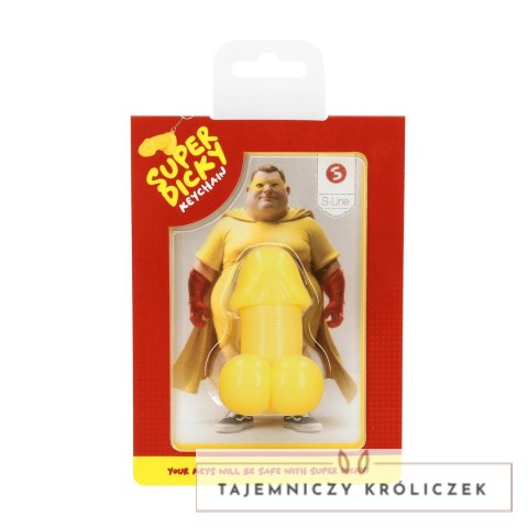 ToyJoy Super Dicky brelok do kluczy żołty - zabawny gadżet kolekcjonerski S-Line by Shots