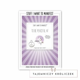 Warm Human Manifest Kartka Okolicznościowa Peaceful AF Motywacyjna Warm Human