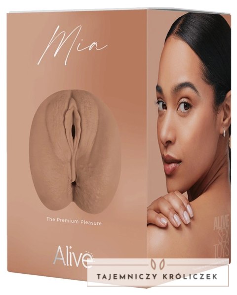 Alive Mia XL - Intymna maszyna dwukanałowa z miękkiego TPE 14,6 cm Alive