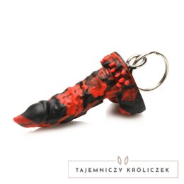 Creature Cocks Fire Demon brelok silikonowy czerwono-czarny 2,8 cala XR Brands