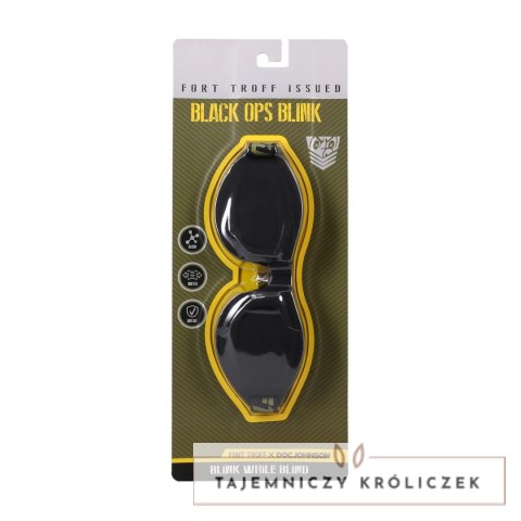 Doc Johnson Black Ops Blink opaska na oczy silikonowa czarna regulowana Doc Johnson