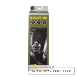 Doc Johnson Black Ops Hood Large czarna maska neoprenowa oddychająca Doc Johnson