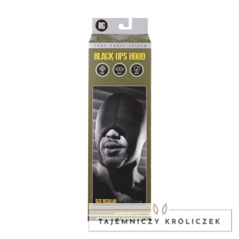 Doc Johnson Black Ops Hood Regular Czarny - maska z neoprenu, rozmiar uniwersalny Doc Johnson
