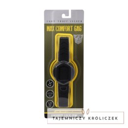 Doc Johnson Max Comfort Gag Black silikonowy system ustny Doc Johnson